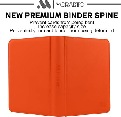 Card Binder 9 Pockets,Trading Card Binder Holds up to 864 Cards with 48 Sleeves,Zipper Card Holder Album Compatible with TCG Card/Game Cards/Sports Card