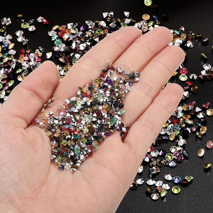 PATIKIL 14000Pcs Wedding Table Scatter Confetti Crystals 3mm Acrylic Diamonds Vase Fillers Gems for Table Centerpiece Decorations Bridal Shower Party, Dark Brown AB