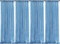 Baby Blue Christmas Backdrop Curtains 4 Pieces 2FTx8FT Sequin Photography Background Curtain for Party Decoration