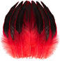 SOGUGOM Red Rooster Tail Feathers - 200 pcs 5-7 inch Craft Bulk Feathers for Craft Projects, Halloween, Hats and Party(Red)