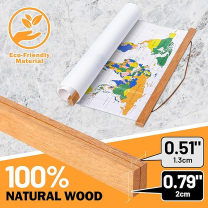 28x22 28x40 28x20 Poster Frame, Magnetic Light Wood Wooden Frame Hanger for Photo Picutre Canvas Artwork Art Print Wall Hanging (1 Pack, 28", Teak Color)