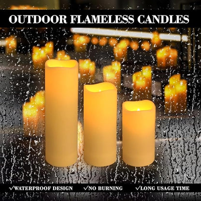 72-Pack LED Flameless Candles with Remote Control -Flickering Flameless Candles-Remote Timer Perfect for Wedding Parties, and Special Occasions(Three Sizes)