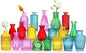 Color Bud Vases in Bulk -Glass Colorful Bud Vase Set Small Flower Glass for Centerpieces,Mini Vintage Style for Rustic Wedding Decorations, Holiday Party Table Flower Decor (20 Colors)