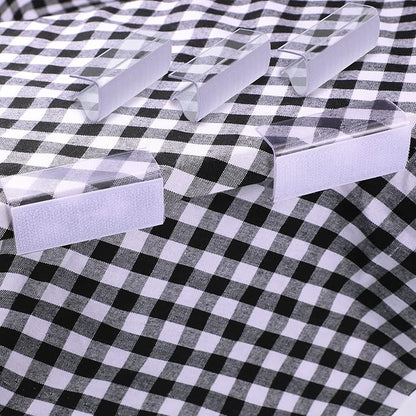 24 Pieces Table Skirting Clips Clear Tablecloth Clips for Indoor Outdoor Events Wedding Meeting Party Picnic Banquet