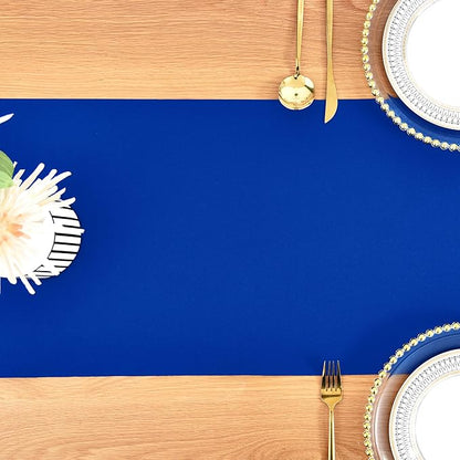 Farmhouse Blue Table Runner Dining Table Runners 48 Inches Long Coffee Table Runner for Dresser Living Room Bedroom Holiday Party Banquet 12X48 Inch