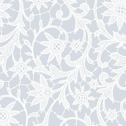 Exquisite Lace Table Cloth Round Table Plastic 12-Pack Lace Tablecloth Round 84" | White Floral Tablecloth Disposable | Wild Flower Party Decorations & Party Supplies