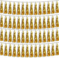 4P Gold Foil Fringe Metallic Tassel Streamers Banner Tassel Garland for Parade Floats, Bachelorette, Wedding, Birthday, Halloween, Christmas, Bridal/Baby Shower Party Decorations