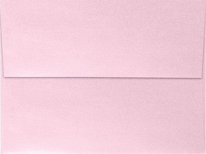 LUXPaper A7 Invitation Envelopes | Peel & Press | 5 1/4" x 7 1/4" | Rose Quartz Metallic | 80lb. Text | 50 Qty