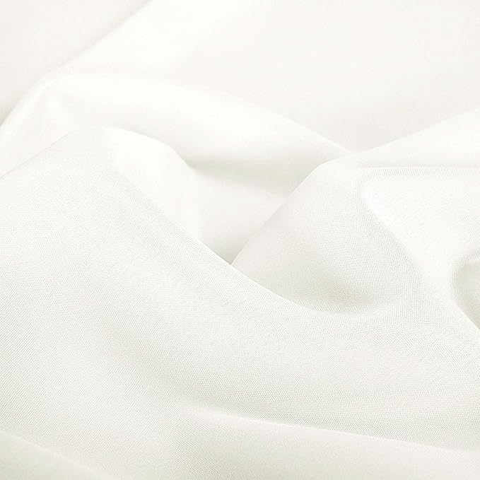 Ascoza 12pack 70 Inch Ivory Round Tablecloth in Polyester Fabric for Wedding/Banquet/Restaurant/Parties