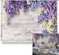 Purple Flower Wood Backdrop LFEEY 10x8ft Newborn Baby Shower Wooden Backdrop Photography Lilac Bloom Bouquet Wood Panel Wall Girls Adults Portrait Background Party Events Decoration Photo Studio Prop