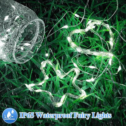 Lakumu 12 Pack Fairy Lights Battery Operated String Lights -7FT 20LED Fairy Lights Silver Wire Firefly Starry Moon Lights for DIY Christmas Decorations Party Wedding Centerpiece Table Decor Cool White