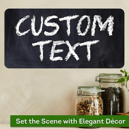 Custom Sign, Custom Street Sign, 11 Font Colors, 13 Font Styles, 4 Hole Options, 22 Sizes, 6x12 Inches, Rust Free DiBound, Fade Resistant, Made in USA by My Sign Center (Chalkboard Black)