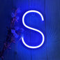 ENUOLI Neon Signs, Letters Light Neon Letters Marquee Letters with Lights Blue Light Up Signs for Wall Decor Christmas Party Bar Decorations Lights for Wedding Birthday (S)