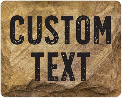 Custom Sign, Custom Street Sign, 11 Font Colors, 13 Font Styles, 4 Hole Options, 22 Sizes, 24x30 Inches, Rust Free DiBound, Fade Resistant, Made in USA by My Sign Center (Stone)