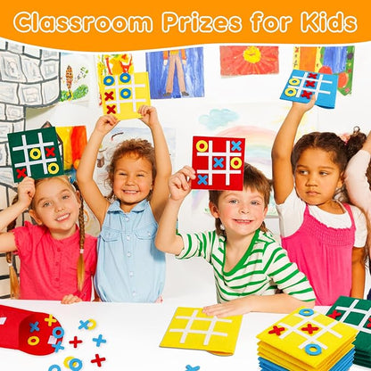 24PCS Tic Tac Toe Strategic Board Game for Kids, Birthday Party Favors Bulk for Kids 4-8 8-12 Halloween Goodie Treat Bags Stuffers Return Gifts Classroom Treasure Chest Box Toys Carnival Prizes