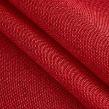 NLMUVW Red Linen Tablecloth Round, Water Resistant Textured Table Cloth Christmas Table Cover for Kitchen Dining Coffee Patry, 36 Inch