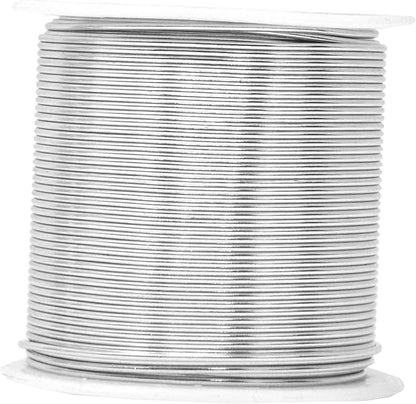 Mandala Crafts 18 Gauge Anodized Aluminum Craft Wire for Jewelry Making - 450 FT Colored Flexible Silver Copper Purple Gold Brown Red Wire - Bendable for Bonsai Armature Crafting Sculpting