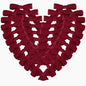 50pcs 1-1/2" Burgundy Satin Ribbon Bows Without Twist Ties Giant Bows for Christmas Holiday Gift Packing&Wrapping (Burgundy)