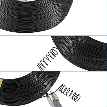 Fashewelry 984 Feet 0.8mm Black Aluminum Wire Bendable Metal Craft Wire String for Beading Sculpting Jewelry Making