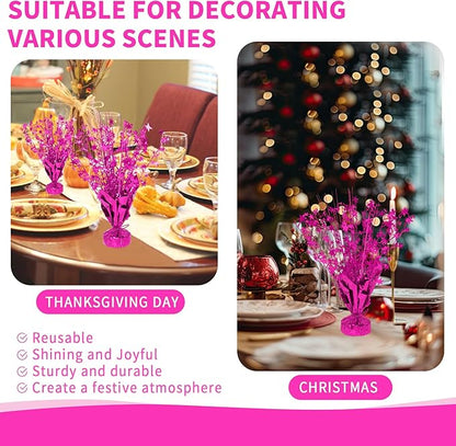 6 Pack Star Table Centerpieces for Party, Birthday Table Decorations for Kids Adults, Party Centerpieces for Tables for Wedding Baby Shower Graduation Holiday Event (Hot Pink)