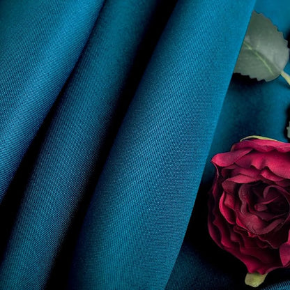 Ascoza 2pack 60x102 Inch Peacock Blue Rectangular Tablecloth 6 Feet Table Cloth in Polyester Fabric for Wedding/Banquet/Restaurant/Parties