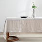 EVERLY 100% Pure Linen Rectangle Tablecloths 108Lx60WInch for Dining,Buffet Parties,Picnic,Events,Weddings and Restaurants,Decorative Halloween,Thanksgiving Machine Washable Tablecloths-Natural Linen