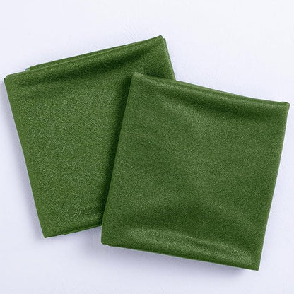 Socomi Olive Green Wedding Arch Draping Fabric 29" x 20Ft 1 Panel Sheer Outdoor Curtain Drapes Extra Long for Bridal Baby Shower Ceremony Birthday Party Decor