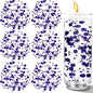 50 PCS Artificial Floating Beads for Centerpieces Vases, Dark Purple 8+3mm String Beads for Wedding Party Faux Pearl String for Decorating, String Pearls for Crafts Vase Filler