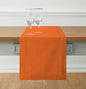 Solino Home Cotton Linen Table Runner 60 Inches - Pumpkin Hemstitch Table Runner 14 x 60 Inch Ideal for Dresser and Coffee Tables - Fall, Autumn, Halloween, Thanksgiving, Holiday