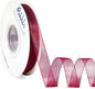 Ribbli Wine Red Organza Ribbon,1/2 Inches x Continuous 50 Yard,Wine Sheer Ribbon for Gift Wrapping,Cookie Wrapping,Wedding Decoration,All Crafting and Sewing