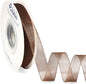 Ribbli Brown Organza Ribbon,1/2 Inches x Continuous 50 Yard, Brown Sheer Ribbon for Gift Wrapping,Cookie Wrapping,Wedding Decoration,All Crafting and Sewing