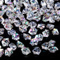 DomeStar Dazzling Fake Ice, 150PCS Sparkling Fake Diamonds, Iridescent Clear Gem Stones Vase Fillers DIY Crafts Wedding Table Scatter Decoration