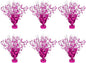 6 Pack Star Table Centerpieces for Party, Birthday Table Decorations for Kids Adults, Party Centerpieces for Tables for Wedding Baby Shower Graduation Holiday Event (Hot Pink)