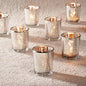 Homemory 36 Pcs Silver Votive Candle Holders, Mercury Glass Candle Holder, Tealight Candle Holders for Table Centerpieces, Baby Shower, Party, Anniversary, Wedding, Home Decor, Halloween, Christmas