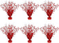 6 Pack Star Table Centerpieces for Party, Birthday Table Decorations for Kids Adults, Party Centerpieces for Tables for Wedding Baby Shower Graduation Holiday Event (Red)