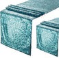 Eternal Beauty Teal Table Runner for Wedding, 2PCS-12x72 Sequin Table Runner Decorations for Birthday Parties, Banquets, Graduations,Christmas