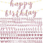 TaoBary 167 Pcs DIY Banner Kit Happy Birthday Glitter Banner Customizable Glitter Make Your Own Kit 162 Letters Symbols and Numbers 3 Rope for Birthday Halloween Wedding Christmas(Rose Gold)