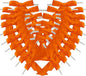 50pcs 2-1/2" Orange Twist Ties Satin Ribbon Bows in Pumpkin Color for Thanks Giving Halloween Wrapping Twist Tie Bows Hot Cutting(Orange)