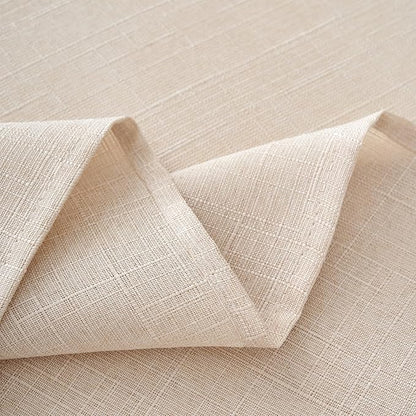 NLMUVW Square Linen Tablecloth 54 Inch, Champagne Table Cloth Textured Water Resistant Farmhouse Rustic Table Cover for Kitchen Dining Café, 54 x 54 Inch