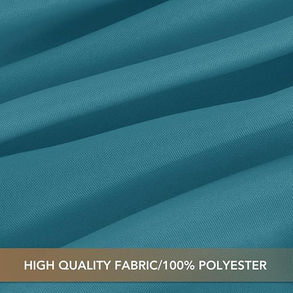 sancua Square Tablecloths 70x70 Inch, 2 Pack - Teal Fabric Table Cloth for Square or Round Tables, Washable Polyester Table Cover for Outdoor Party, Birthday, Decorative Display Tables