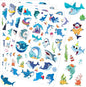 Cool Shark Stickers 755 Count Ocean Sea Animal Tropical Fish Shark Adhesive Decal Stickers for Boys Girls Birthday Invitations Under The Sea Party Goodie Gifts Bags Sticker Decor Class Rewards