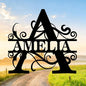 Custom Signs Outdoor Metal, Personalized Family Last Name Sign, Letter Monogram Metal Signs Wall Art For Home Decor, Name Sign Customized Housewarming Christmas Wedding Gifts For Women Men