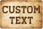 Custom Sign, Custom Street Sign, 11 Font Colors, 13 Font Styles, 4 Hole Options, 22 Sizes, 12x18 Inches, Rust Free DiBound, Fade Resistant, Made in USA by My Sign Center (Vintage)