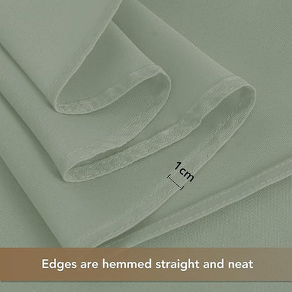 sancua Square Tablecloths 85x85 Inch - Sage Green Fabric Table Cloth for Square or Round Tables, Washable Polyester Table Cover for Outdoor Party, Birthday, Buffet, Resturant