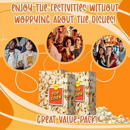 MT Products Popcorn Bags 4 oz. - Large Individual Popcorn Holder - Pack of 1600