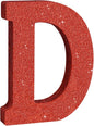 TONIFUL 8 Inch Red Glitter Letter D Table Centerpiece A-Z Red Birthday Party Decorations,Red Alphabet D for Birthday,Chrismas,Graduation,Bridal Shower,Wedding,Anniversary Party Supplies