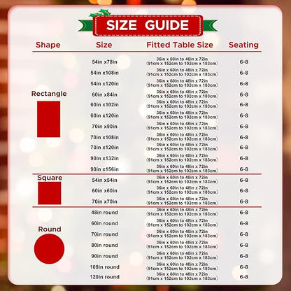 sancua 2 Pack Red Tablecloth 60 x 102 Inch, Rectangle 6 Feet Table Cloth - Stain and Wrinkle Resistant Washable Polyester Table Cover for Dining Tables, Buffet Parties and Camping