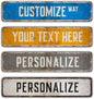 Custom Signs Outdoor Metal, Personalized Street Sign for Home Bar Wall Decor, Indoor/Outdoor Use, Fade Resistant .040 Aluminum 4x18 Inches
