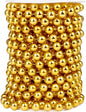 [33 Feet] Gold Pearl Beads Garland, 10MM 11 Yards Gold Faux Pearl Beads String Roll Bulk for DIY Craft Christmas Tree Wedding Party Decoration