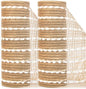 Ribbli Christmas Tree Ribbon Garland-2 Rolls Snowball Natural Burlap Mesh,10 inch x 30 feet(10Yard), Christmas Ribbon for Wreath Swags and Tree